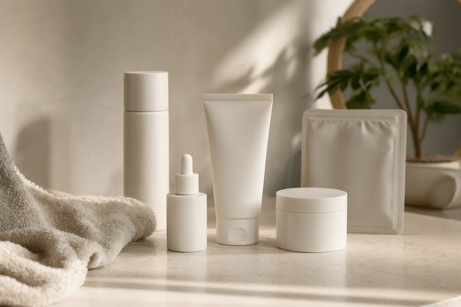 Powered by hydration and peptide care for a calm, cushiony routine.